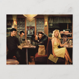 Cartão Postal Placa azul