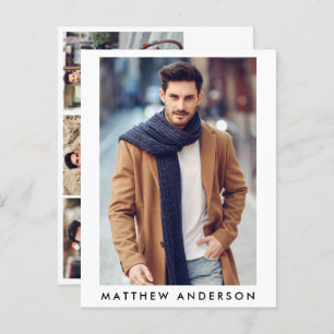 Cartão Postal Placa Comp de Foto do Modelo 4 do Ator - Tamanho d