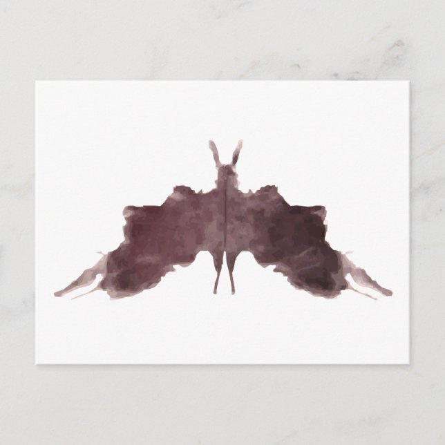 Cartão Postal Placa de Blot de Tinta #5 (Frente)