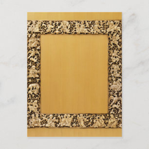 Cartão Postal Placa de marfim gravada de Fatimid, Egito