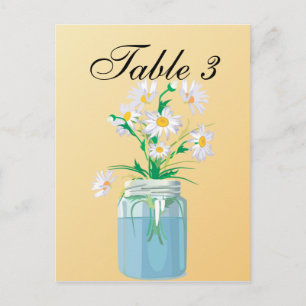 Cartão Postal Placa de Mesa Summer Daisies