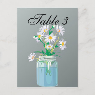 Cartão Postal Placa de Mesa Summer Daisies