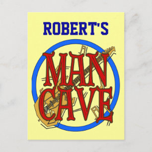 Cartão Postal Placa de nome da Caverna do Homem