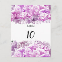 Placa de Número de Lugar para Mesa Rosa Monocromát