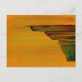 Cartão Postal Placa de Posto abstrato Yellow