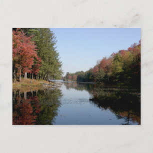Cartão Postal Placa de Posto Adirondack Lake