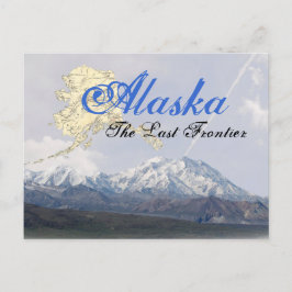 Cartão Postal Placa de Posto Alaska Mount McKinley