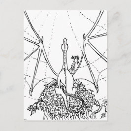 Cartão Postal Placa de posto - Asas Dragões