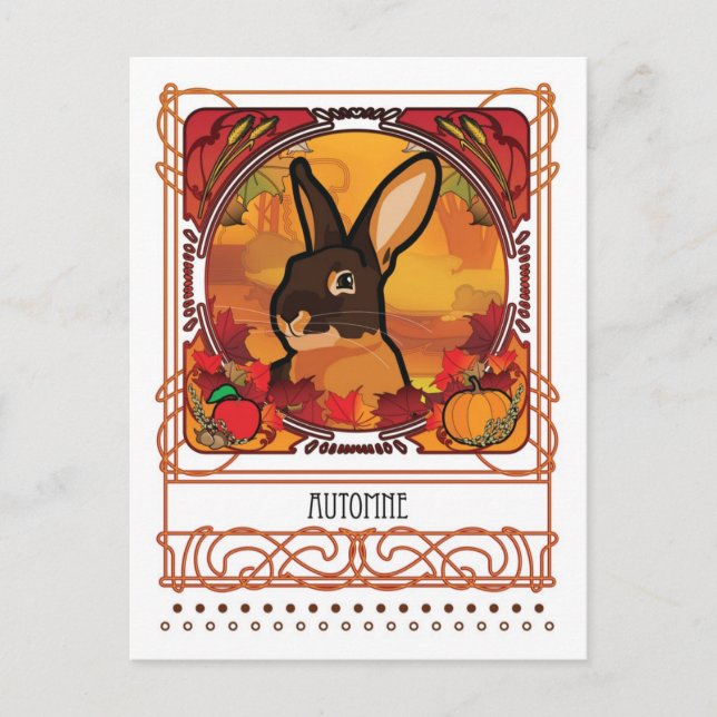 CARTÃO POSTAL PLACA DE POSTO AUTUMN (Frente)