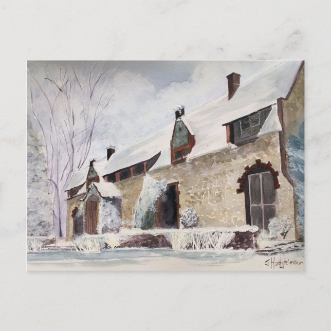 CARTÃO POSTAL PLACA DE POSTO DA CIDADE NEVADA (Frente)