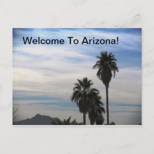 Cartão Postal Placa de Posto de arizona