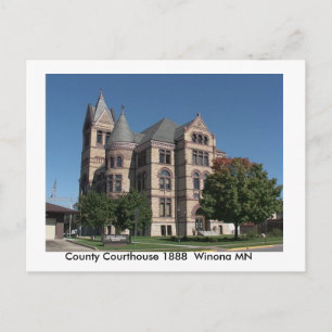 Cartão Postal Placa de Posto de arquitetura