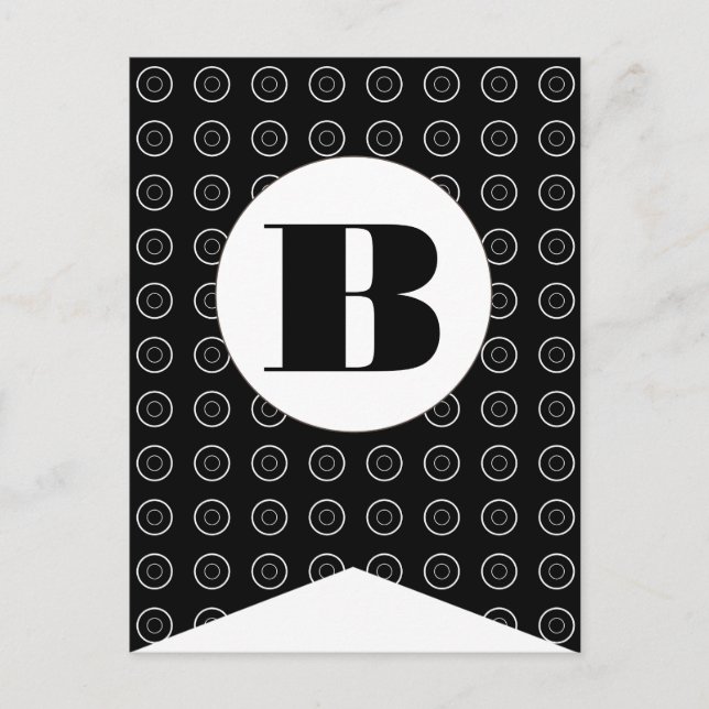 Cartão Postal Placa de Posto de Banner de Bandeira do Feliz Hall (Frente)