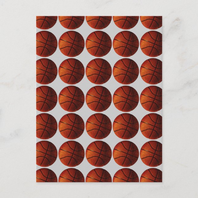 Cartão Postal Placa de Posto de basquete (Frente)