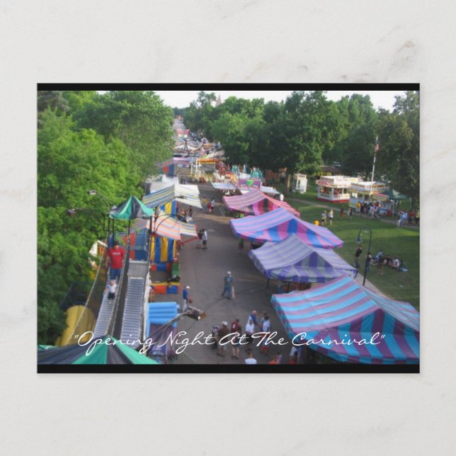 Cartão Postal Placa de Posto de Carnaval (Frente)