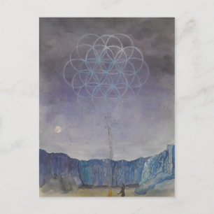 Cartão Postal Placa de Posto de Dança Sagrada