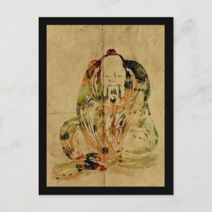 Cartão Postal Placa de Posto de Design de cor de água Chan Man