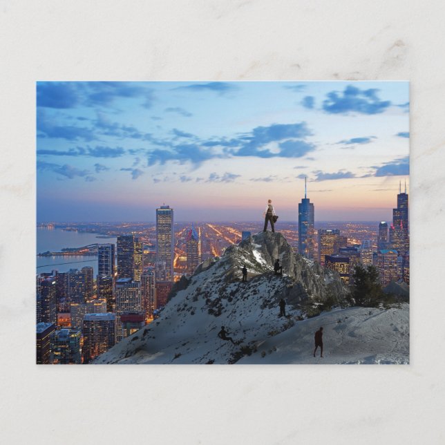 Cartão Postal Placa de Posto de Duro de Trabalho para Êxito (Frente)