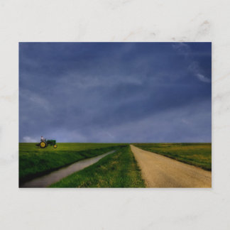 Cartão Postal Placa de Posto de Espaços Abertos Amplos