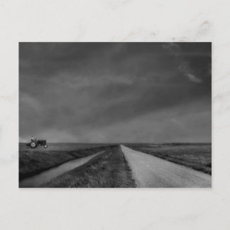 Cartão Postal Placa de Posto de Espaços Abertos Amplos