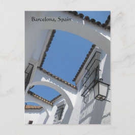 Cartão Postal Placa de Posto de Espanha de Barcelona
