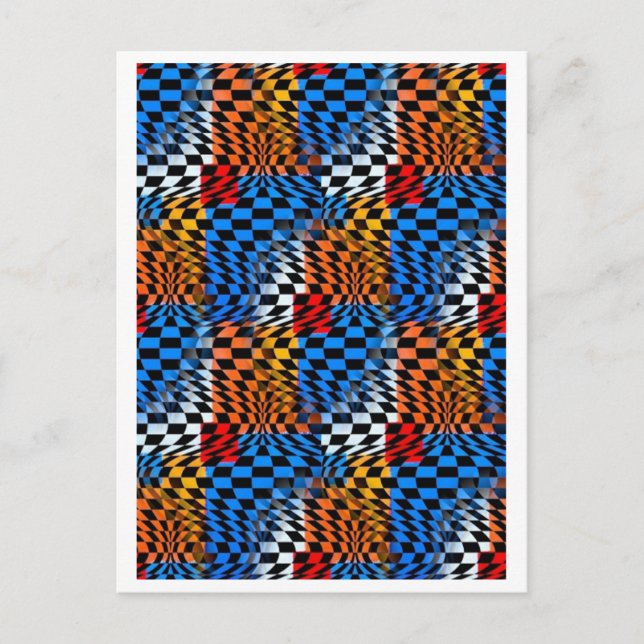 Cartão Postal Placa de Posto de garoa óptica (Frente)