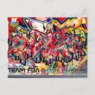 CARTÃO POSTAL PLACA DE POSTO DE GRAFITE NYC