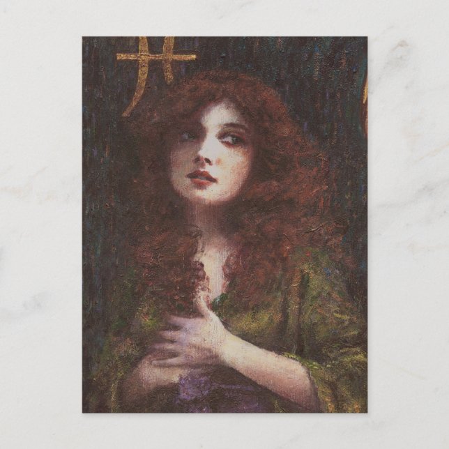 Cartão Postal Placa de Posto de peixes (Frente)