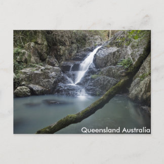 Cartão Postal Placa de Posto de Piscina Queensland Waterfall Roc