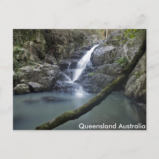 Cartão Postal Placa de Posto de Piscina Queensland Waterfall Roc (Frente)