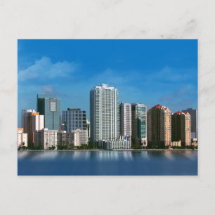 Cartão Postal Placa de Posto de tijolo