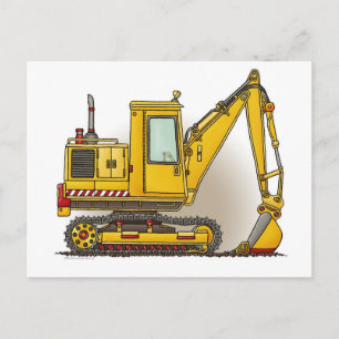 Cartão Postal Placa de Posto Digger Shovel