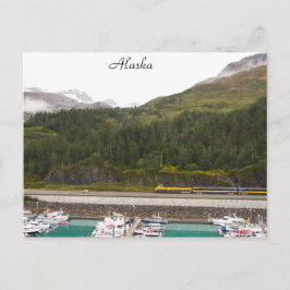 Cartão Postal Placa de Posto do Alaska, fotografia de alta defin