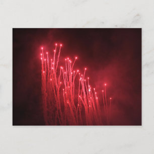 Cartão Postal Placa de Posto do Fireworks