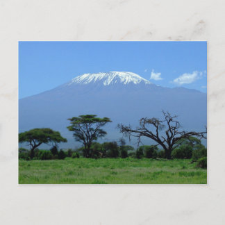 Cartão Postal Placa de posto do Kilimanjaro
