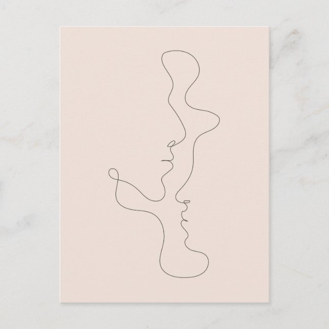 Cartão Postal Placa de Posto estética Boho 023 (Frente)