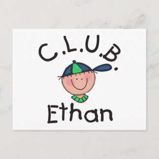 Cartão Postal Placa de Posto Ethan Ethan C.L.U.B.