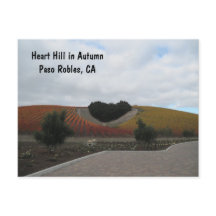 Placa de posto: Heart Hill no outono, Paso Robles