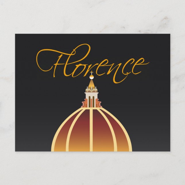 Cartão Postal Placa de posto horizontal Duomo (Frente)