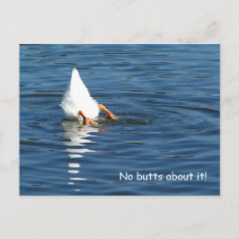 Cartão Postal Placa de Posto Humor do Bumbum Duck