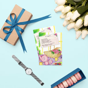 Cartão Postal Placa de Posto Inspiradora de Chá de Amizade