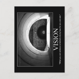 Cartão Postal Placa de Posto Motivacional - VISION