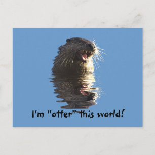 Cartão Postal Placa de Posto OTTER