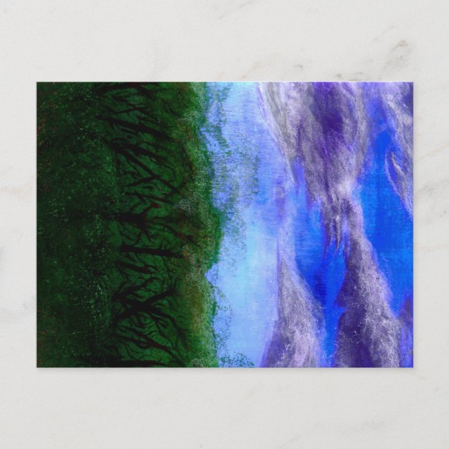 Cartão Postal Placa de Posto Padrão de Campo Humilde (Frente)