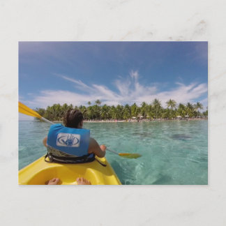 Cartão Postal Placa de posto Polinésia Francesa