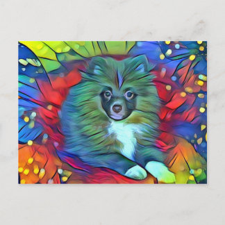 Cartão Postal Placa de Posto Pomeraniana