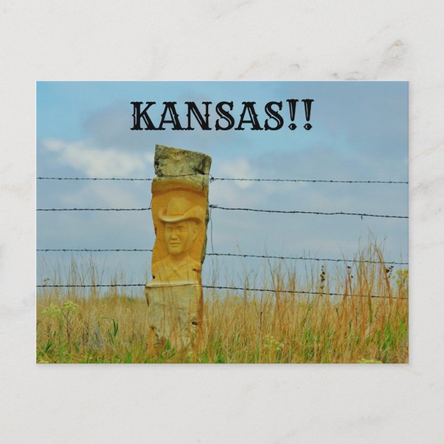 Cartão Postal PLACA DE POSTO Postada Da Pedra De Carrinho De Car (Frente)