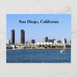 Cartão Postal Placa de Posto San Diego | Exibição de compartimen