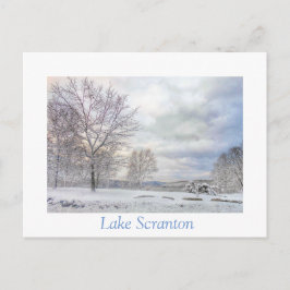 Cartão Postal Placa de Posto Scranton PA-Lake Scranton-Blues de 