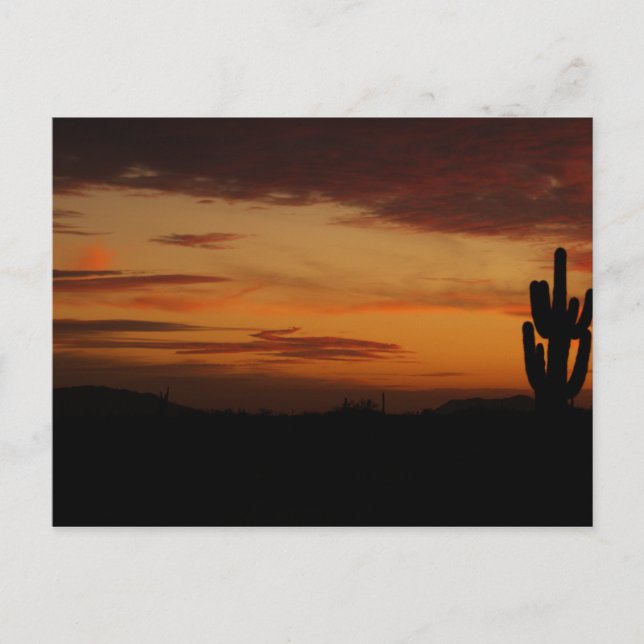 Cartão Postal Placa de posto Sunset IDKP (Frente)